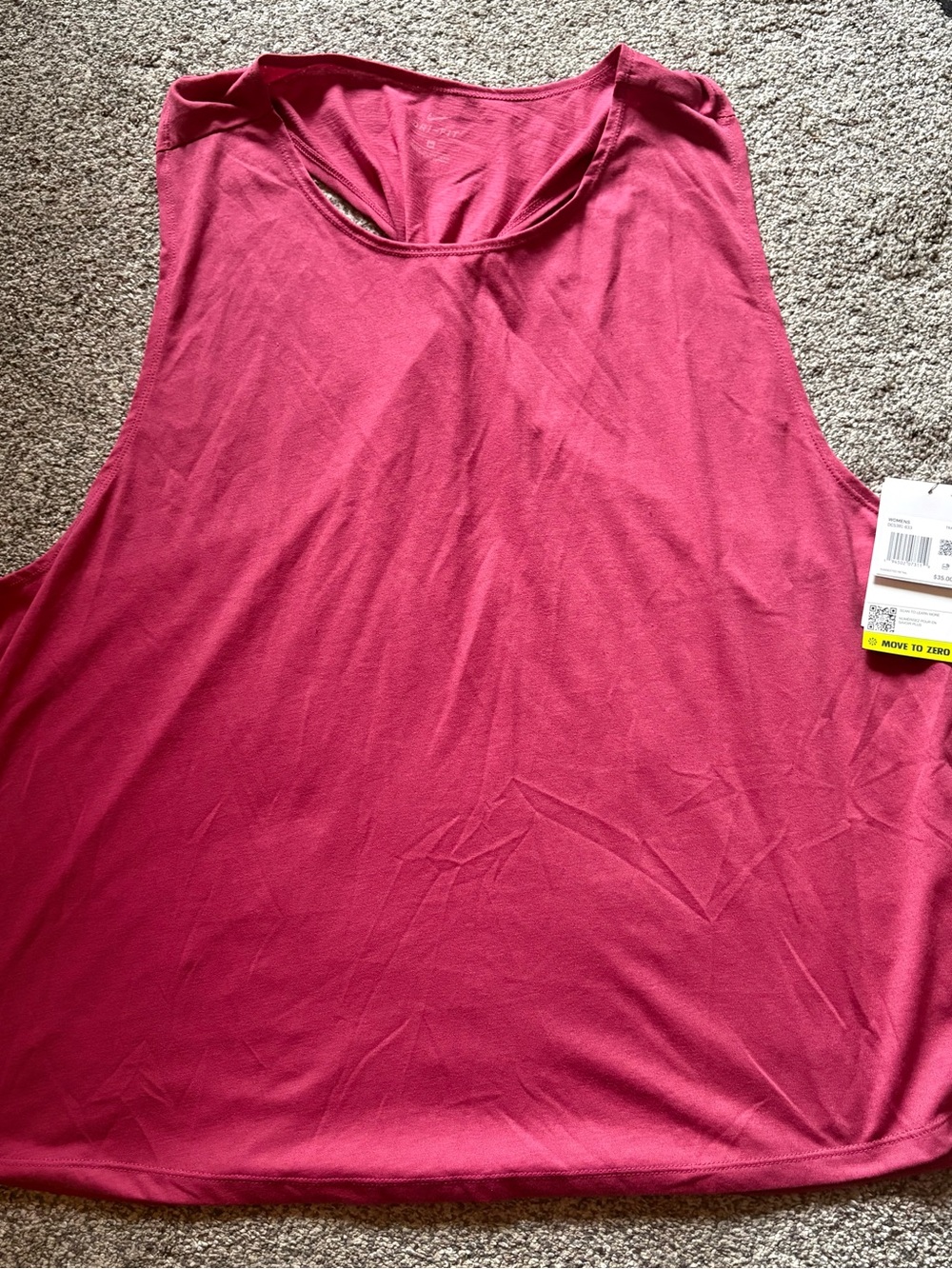 Nike Women’s Sleeveless Tank Top - Raspberry, Size 2x